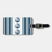 Muscheln und Streifen Gepäckanhänger (Vorderseite horizontal)