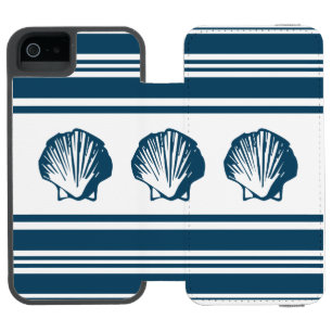 Muscheln und Streifen Incipio Watson™ iPhone 5 Geldbörsen Hülle