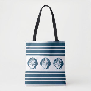 Muscheln und Streifen Tasche