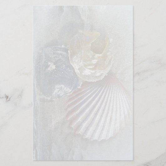 Muscheln und Surfen Briefpapier (Vorderseite)