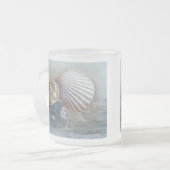 Muscheln und Surfen Mattglastasse (Vorderseite Links)