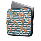 Muscheln und Verankerungsmuster Laptopschutzhülle (Vorderseite Links)