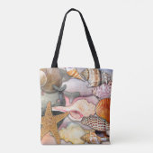 Muscheln und Zähne von Haien | Tasche (Rückseite)