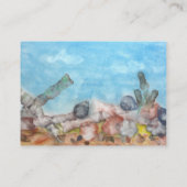 Muscheln unter dem Meer Visitenkarte (Rückseite)