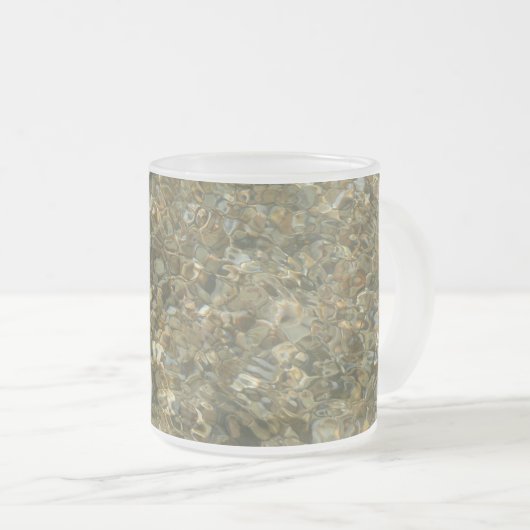 Muscheln unter Wasser Mattglastasse (VorderseiteRechts)