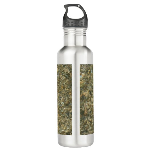 Muscheln unter Wasser Trinkflasche (Rückseite)