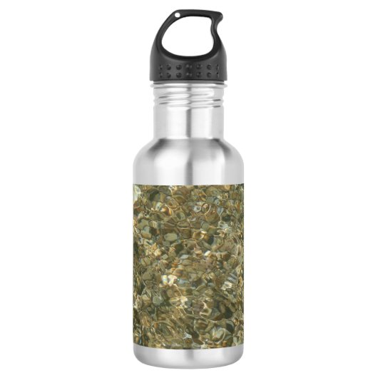 Muscheln unter Wasser Trinkflasche (Vorderseite)