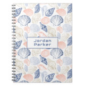 Muscheln verschiedener Formen Notizblock (Vorderseite)