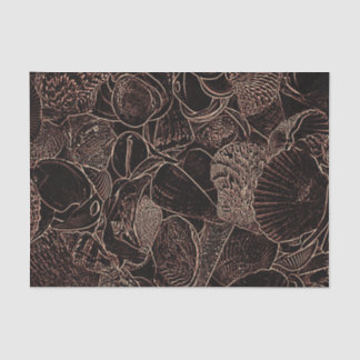 Muscheln Vintager Schwarzmeer-Strand Seidenpapier