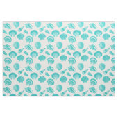 Muscheln - Weiches Wasser und Weiß Stoff (Fat Quarter (45,7 x 55,9 cm))