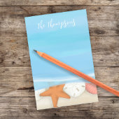 Muscheln Whimsischer Küste Blau Post-it Klebezettel