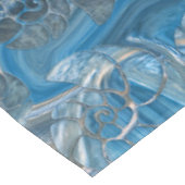 Muschelnmuster-Marmorstrand Tischdecke (Schrägansicht)