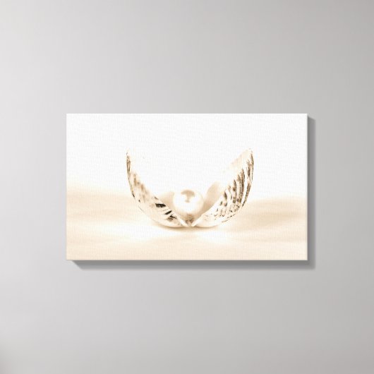 Muschelperle Leinwanddruck (Vorderseite)