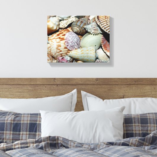 Muschelposter Leinwanddruck (Insitu (Schlafzimmer))