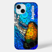 Muschelqualle in Ozean, individuelle Name Case-Mate iPhone Hülle (Rückseite)