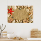 Muschelrahmen Poster (Küche)