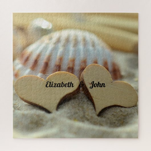 Muschelsandherzen Puzzle (Vertikal)