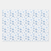 Muschelschalen Geschenkpapier, Strand Geschenkverp Geschenkpapier Set (Vorderseite 2)