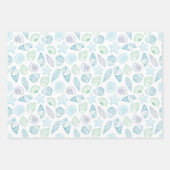 Muschelschalen Geschenkpapier, Strand Geschenkverp Geschenkpapier Set (Vorderseite)