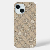 Muschelschatz Vintage-Muster Case-Mate iPhone Hülle (Rückseite)