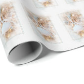 Muschelschmuck mit Perle und Bogen Geschenkpapier (Rolleneckpunkt)