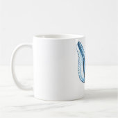 Muschelseeküstenozeanstrand-Blaugeschenke Kaffeetasse (Links)