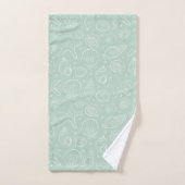 Muschelsommer Küsten Nautilus Boho Strand Mint Badhandtuch Set (Handtuch)