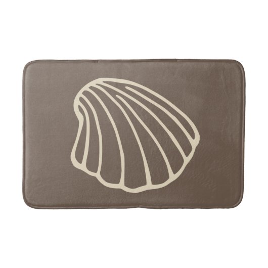 Muschelstrand-Badezimmerteppich Badematte (Vorderseite)