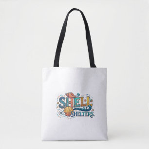 Muschelunterkünfte – Grafik-T-Shirt zur Küsten-Nat Tasche