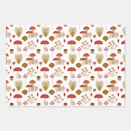 MUSCHZIMMER UND TOAD STOOLS GESCHENKPAPIER SET (Vorderseite 2)