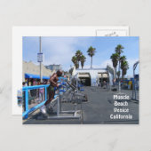 Muscle Beach Venice Postcard! Postkarte (Vorne/Hinten)