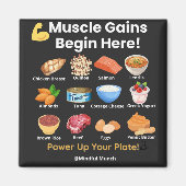 Muscle Building Fridge Magnet (Vorne)