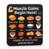 Muscle Building Fridge Magnet