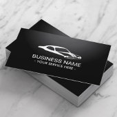 Muscle Car Beruflich Black Automotive Visitenkarte