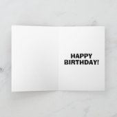 MUSCLE CAR BIRTHDAY GREETING CARD KARTE (Innenseite)