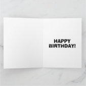 MUSCLE CAR BIRTHDAY GREETING CARD KARTE (Innenseite)