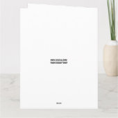 MUSCLE CAR BIRTHDAY GREETING CARD KARTE (Rückseite)