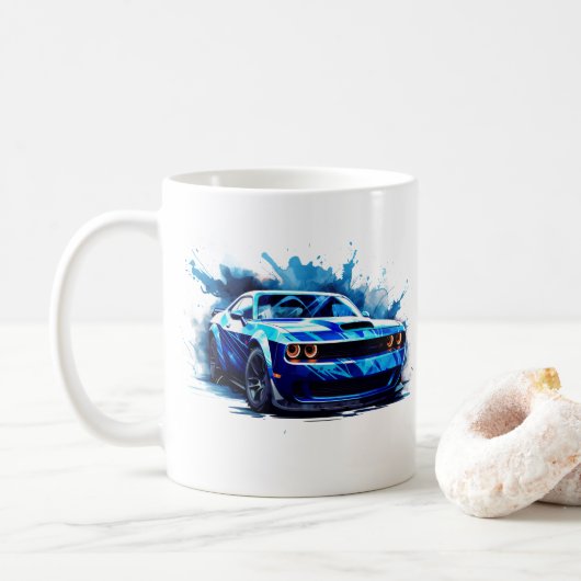 Muscle Car Coffee Tasse (Mit Donut)