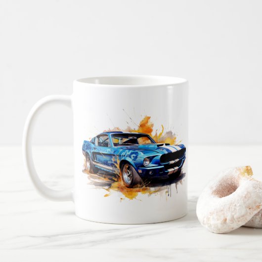 Muscle Car Coffee Tasse (Mit Donut)