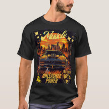Muscle Car Graphic T - Shirt