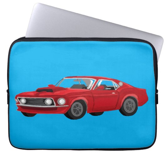 Muscle car laptopschutzhülle (Vorderseite)