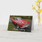 Muscle Car Merchandise Karte (Gelbe Blume)
