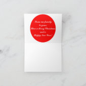 Muscle Car Santa Feiertagskarte (Innenseite)