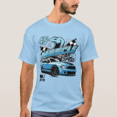Muscle Car Speed T-Shirt – USA Racing Power&Street (Vorderseite)