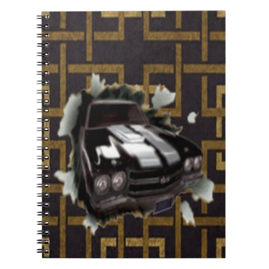 Muscle Car Spiral Notebook Notizblock (Vorderseite)