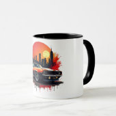 Muscle Car Street Art Kaffeetasse (VorderseiteRechts)