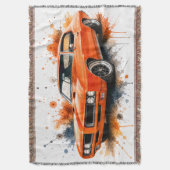 Muscle Car Woven Wurfdecke Decke (Vorderseite Vertikal)