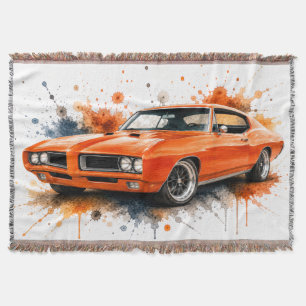 Muscle Car Woven Wurfdecke Decke