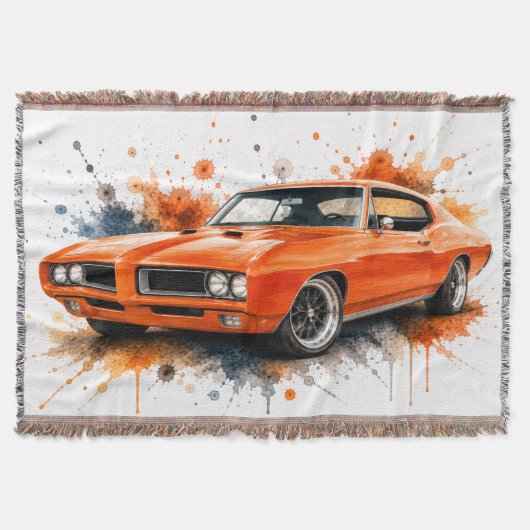 Muscle Car Woven Wurfdecke Decke (Vorderseite)