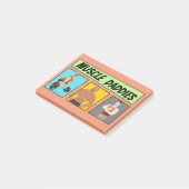 Muscle Daddies Comicen Post-it Klebezettel (angewinkelt)